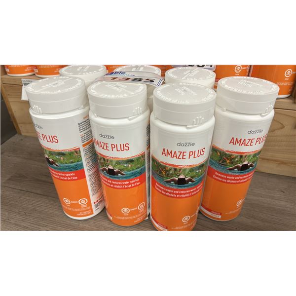 7X 850 GRAMS AMAZE PLUS, REMOVES WASTE AND RESTORES WATER SPARKLE, BY DAZZLE