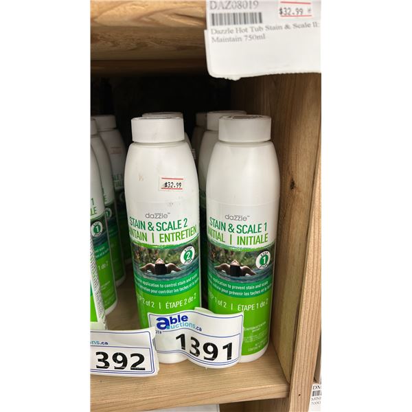 GROUP LOT. 4X STAIN & SCALE 1, INITIAL TREATMENT. 4X STAIN 7 SCALE 2, MAINTENANCE TREATMENT.