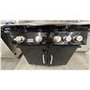 Image 5 : BONFIRE GAS GRILL. MODEL 34, 4 BURNER DOUBLE DOOR CART. ROTISSERIE, STAINLESS GRILLS.