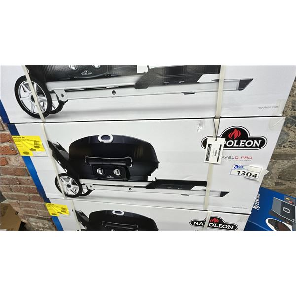 NAPOLEON TRAVEL Q PRO PORTABLE BBQ BLACK, PROPANE, W/ COVER, IN BOX