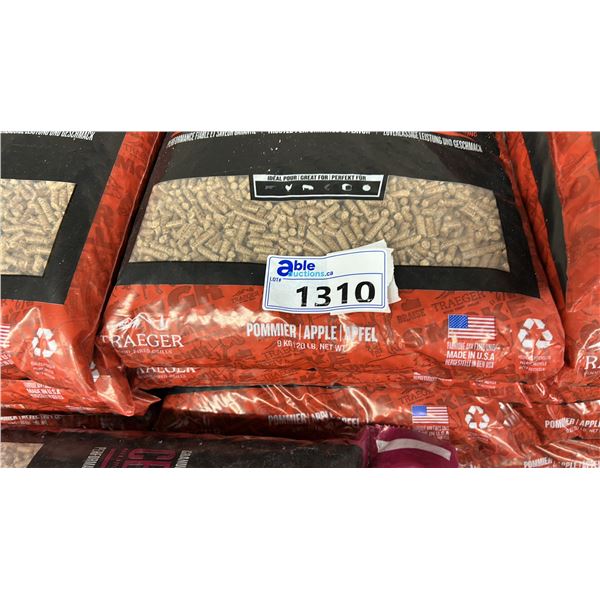 10 BAGS TRAEGER APPLE WOOD PELLETS