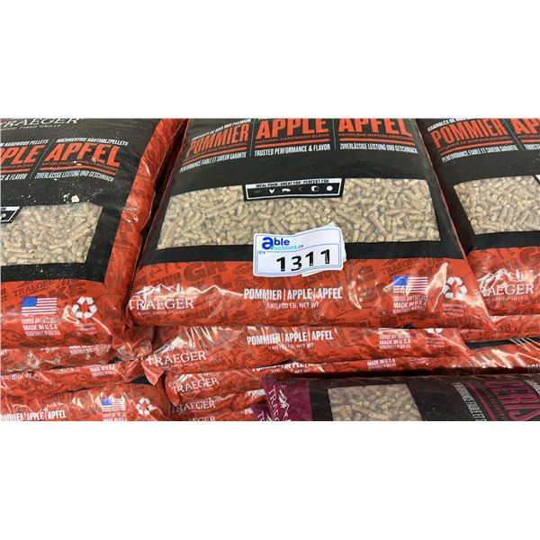 10 BAGS TRAEGER APPLE WOOD PELLETS
