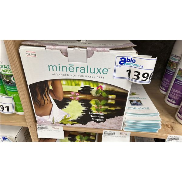 MINERALUXE ADVANCED HOT TUB WATER CARE, THE SYSTEM WORKS USING FUSION SCIENCE. FOCUSED ON