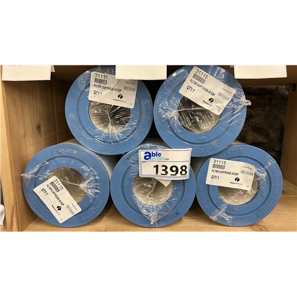 5X REPLACEMENT FILTER CARTRIDGE 31115 45SQF, BY WATKINS WELLNESS. RETAIL $590.