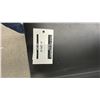 Image 7 : ENO BLACK AND STAINLESS STEEL TABLE WITH BACKSPLASH. 48" X 24" RETAIL $1210