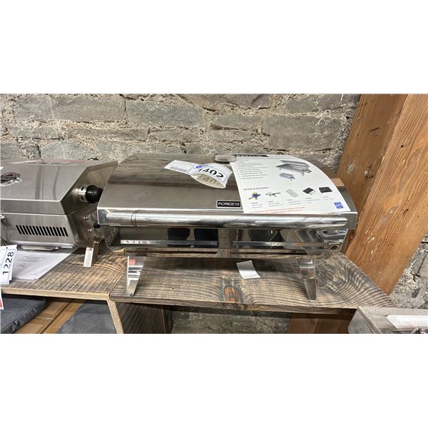 LA PLANCHA ENO FORCE 10 STAINLESS STEEL PORTABLE BBQ. C/W BOAT RAIL MOUNTING KIT, HIGH PRESSURE