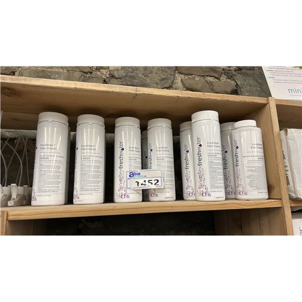 13X FILTER CLEANER, DEEP CLEANS FILTER TO REMOVE OILS, MINERALS, AND DEBRIS, BY FRESHWATER.