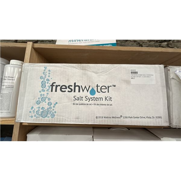 SALT STYSTEM START-UP KIT, BY FRESHWATER. RETAIL $700