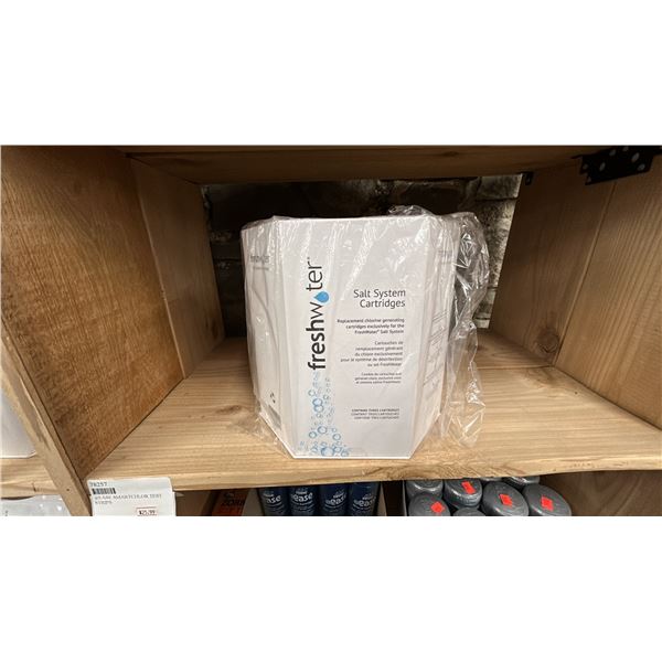 SALT CARTRIDGE SYSTEM, REPLACEMENT CHLORINE GENERATING CARTRIDGES FOR FRESHWATER SALT SYSTEM.