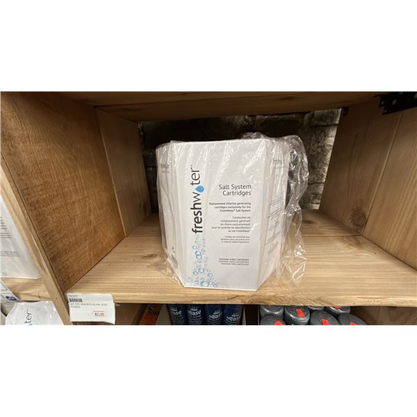 SALT CARTRIDGE SYSTEM, REPLACEMENT CHLORINE GENERATING CARTRIDGES FOR FRESHWATER SALT SYSTEM.