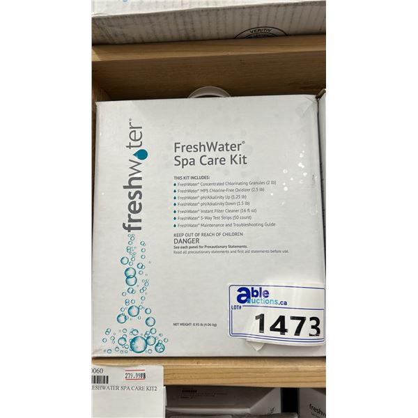 SPA CARE KIT, INCLUDES CONCENTRATED CHLORINATING GRANULES 2 LB, MPS CHLORINE-FREE OXIDIXER 2.5LB,