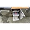 Image 12 : CROWN VERITY STAINLESS OUTDOOR KITCHEN COMPONENTS. OVERALL 9'6". 24" BAR FRIDGE, PULLOUTS, X 2, D...