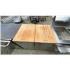 Image 16 : CROWN VERITY STAINLESS OUTDOOR KITCHEN COMPONENTS. OVERALL 9'6". 24" BAR FRIDGE, PULLOUTS, X 2, D...