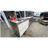 Image 3 : CROWN VERITY STAINLESS OUTDOOR KITCHEN COMPONENTS. OVERALL 9'6". 24" BAR FRIDGE, PULLOUTS, X 2, D...