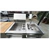 Image 5 : CROWN VERITY STAINLESS OUTDOOR KITCHEN COMPONENTS. OVERALL 9'6". 24" BAR FRIDGE, PULLOUTS, X 2, D...