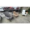 Image 1 : 3 ADIRONDAK CHAIRS-OUTDOOR SO REQUIRE CLEANING