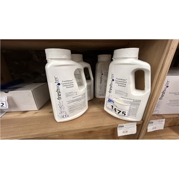 4X CONCENTRATED CHLORINATING GRANULES (EA 3.5 LB), BY FRESHWATER. RETAIL $540.