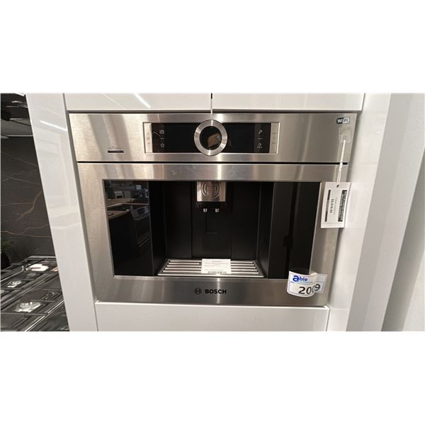 BOSCH BUILT IN COFFEE MAKER. 24"W WITH HOME CONNECT WIFI. MODEL BCM8450UC. RETAIL $5,800