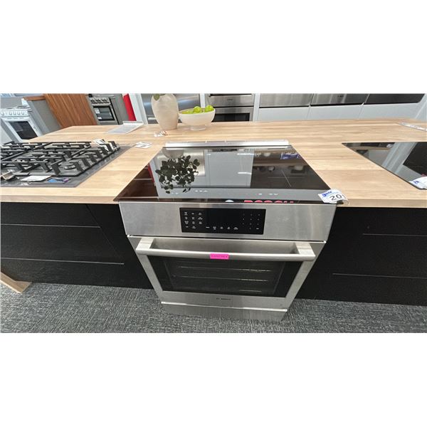 BOSCH 30" SLIDE IN RANGE. MODEL HIIP057C. RETAIL $6,000.