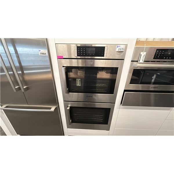 BOSCH 30"W X 51"H DOUBLE WALL OVEN. CONVECTION. MODEL HBLP651RUC. RETAIL $8,600