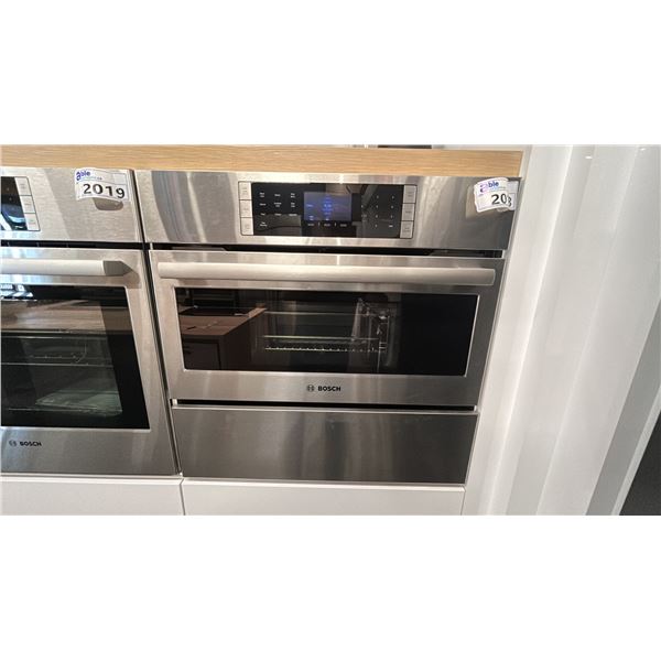 BOSCH 30" STEAM CONVECTION OVEN WITH SEPARATE WARMING DRAWER. MODELS HSLP451UC, HWD5051UC