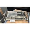 Image 1 : CROWN VERITY HEAVY STAINLESS STEEL SERVING TRAY AND BBQ UTENSILS.