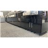 Image 1 : 18' MODULAR OUTDOOR BBQ CABINETS. COULD BE RECONFIGURED TO YOU APPLICATION. BLACK METAL