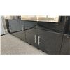 Image 5 : 18' MODULAR OUTDOOR BBQ CABINETS. COULD BE RECONFIGURED TO YOU APPLICATION. BLACK METAL