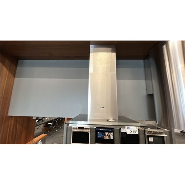 AEG PERFEKT GLASS-24, 24 CHIM WALL MT 500 CFM STAINLESS STEEL, LED, 3 SPEED, BAFFLE