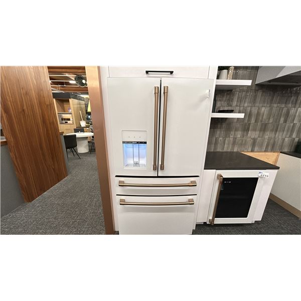 GE CAFE 36"W X 70" FRIDGE. MODEL CXE22DP4PW2 COUNTER DEPTH. RETAIL $12,000