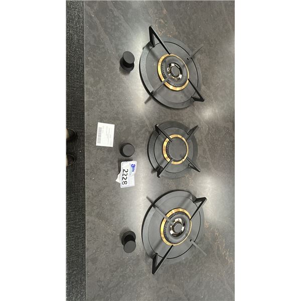 TULIP COOKING CHURCHILL MODEL 19521 DUTCH DESIGNED 3 BURNER COOK TOP. RETAIL $7,000 USD.