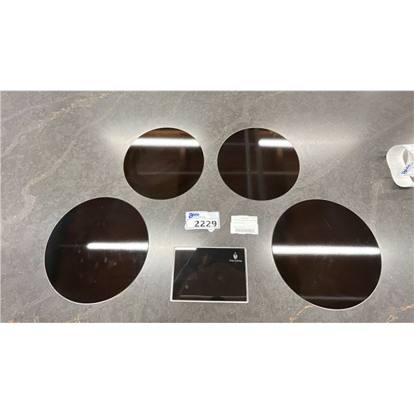 TULIP COOKING RUSHMORE T14B2L2M INDUCTION. 4 BURNERS. DUTCH DESIGNED. INSTALLED THROUGH COUNTER