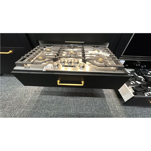 MONOGRAM 36" DEEP-RECESSED COOKTOP. EDGE TO EDGE STAINLESS. MODEL ZGU36ESLSS. RETAIL $6,662