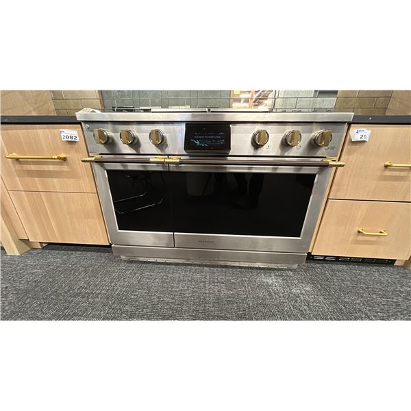 MONOGRAM STATEMENT 48" 4 BURNER DUAL FUEL PROFESSIONAL RANGE. 4 BURNERS, GRILL, GRIDDLE.