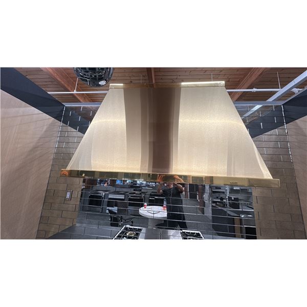 MONOGRAM DESIGNER COLLECTION BRASS HOOD WITH 42" CUSTOM INSERT. MODEL ZVC53DB1. RETAIL $27,200.