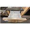 Image 2 : MONOGRAM 24" FRESH FOOD DRAWER WITH REMOVABLE PANELS. MODEL ZIDI240HII. RETAIL $5,900
