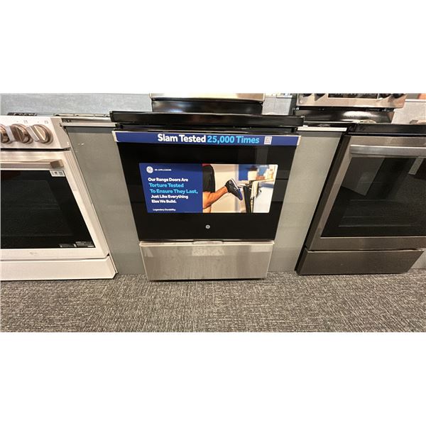 GE 5.0 CU FT, TRUE CONVECTION OVER, SELF CLEANING. MODEL JCB840STSS