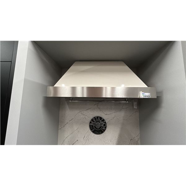 BERTAZZONI OF ITALY WALLMOUNT HOOD-600CFM WITH 48" CANOPY HOOD-IVORY. MODELS KC48HERTAV, K48HERTX.