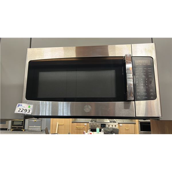 GE APPLIANCES 1.8 CU FT OVER-THE-RANGE IMCROWAVE OVEN. MODEL JVM2185SMSS