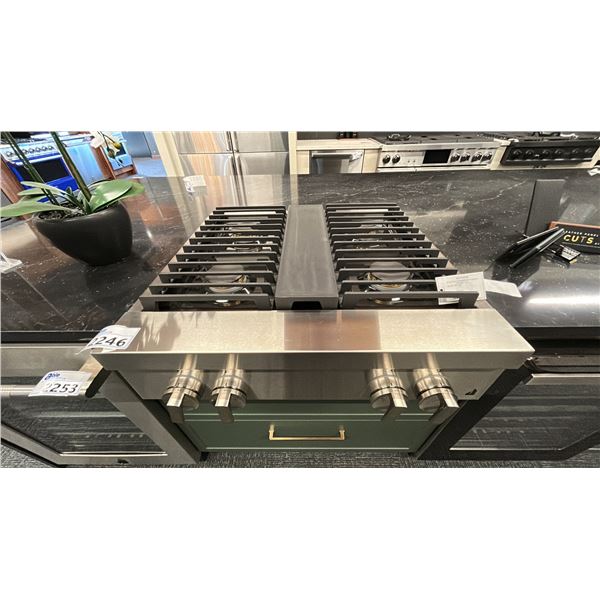 JENNAIR 30" NATURAL FAS RANGE TOP. MODEL JGCP430HM RETAIL $5,250 S/N DB2305272