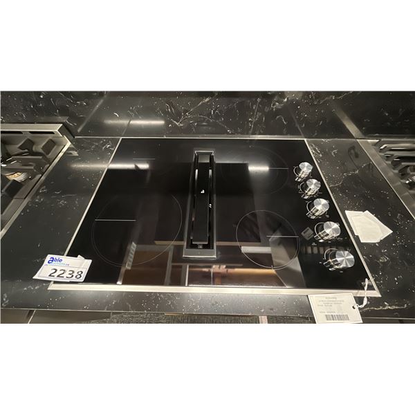 JENNAIR 30" CERAN DOWNDRAFT COOK TOP WITH PERIMETRIC VENTILATION. MODEL JED3430GS RETAIL $3,098 S...