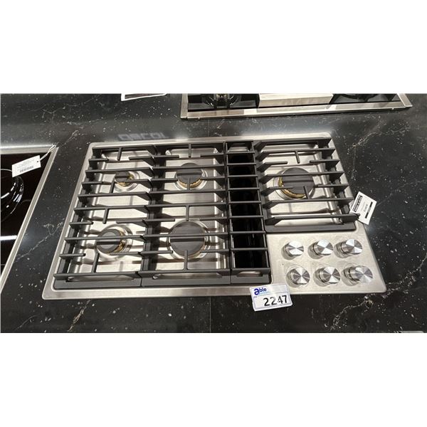 JENNAIR 36" GAS DOWNDRAFT GAS BURNERS. MODEL JGD3536GS RETAIL $3,450 SN DD1402405