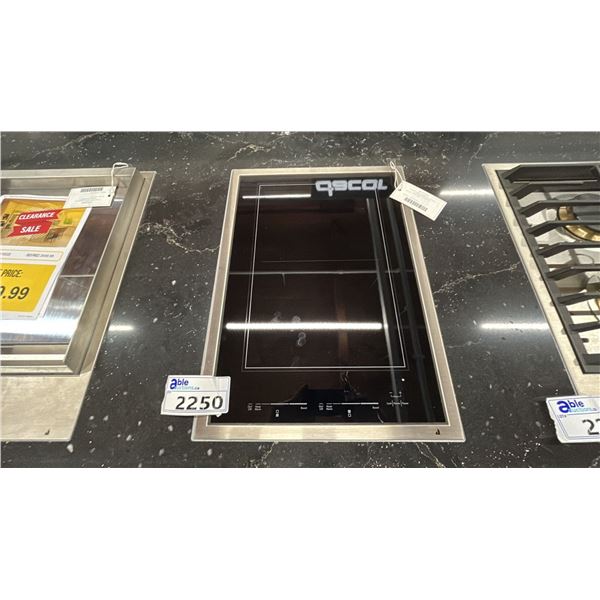 JENNAIR 15" INDUCTION COOK TOP. FLEXIBLE INDUCTION ELEMENTS. MODEL JIC4715GS RETAIL $2,950 S/N XD...