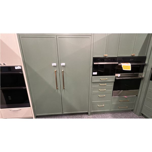 JENNAIR 30" COLUMN FRIDGE W PERIMETER LED THEATRE LIGHTS. MODEL JBRF30IGX RETAIL $11,998