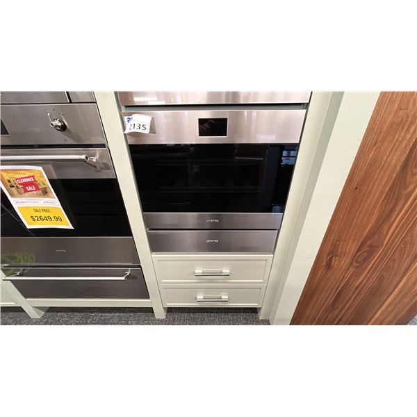 SMEG 24" CLASSIC 18 BOTTLE WINE COOLER MODEL CVIU318LX RETAIL $4000 PLUS SOMMELIER DRAWER