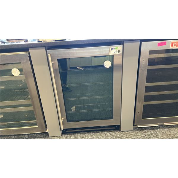 MARVEL 24" SINGLE ZONE WINE FRIDGE MODEL MLWC024-SG01A RETAIL $3000