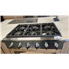 Image 1 : THERMADOR 36" GAS RANGE WITH 6 BURNERS MODEL PCG366W RETAIL $8540