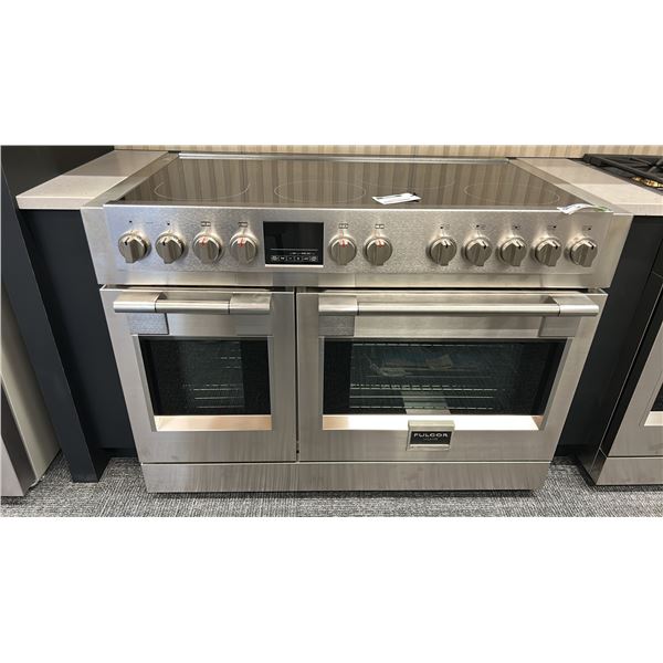 FULGOR 48" 600 SERIES FREESTANDING 7 BURNER INDUCTION MODEL S6PIR487S1 RETAIL $20,600