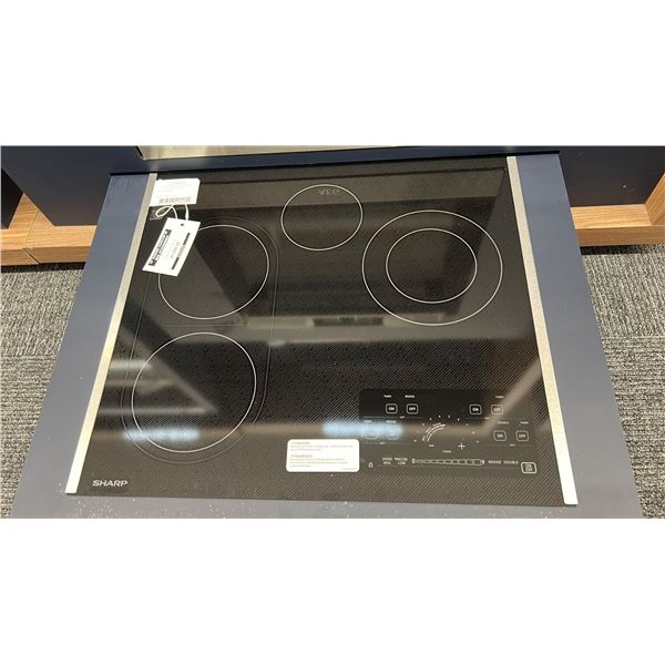 SHARP 24" RADIANT COOKTOP. MODEL SCR2442FB