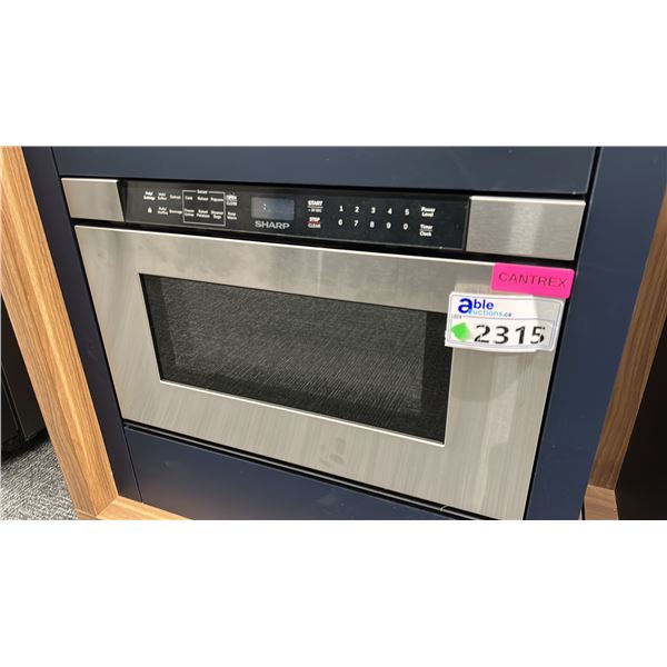 SHARP MICROWAVE DRAWER 1.2 CU FT. MODEL SMD2443JSC